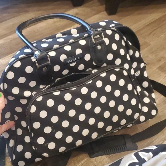 Olympia Polka Dot overnight bag - Picture 1 of 5